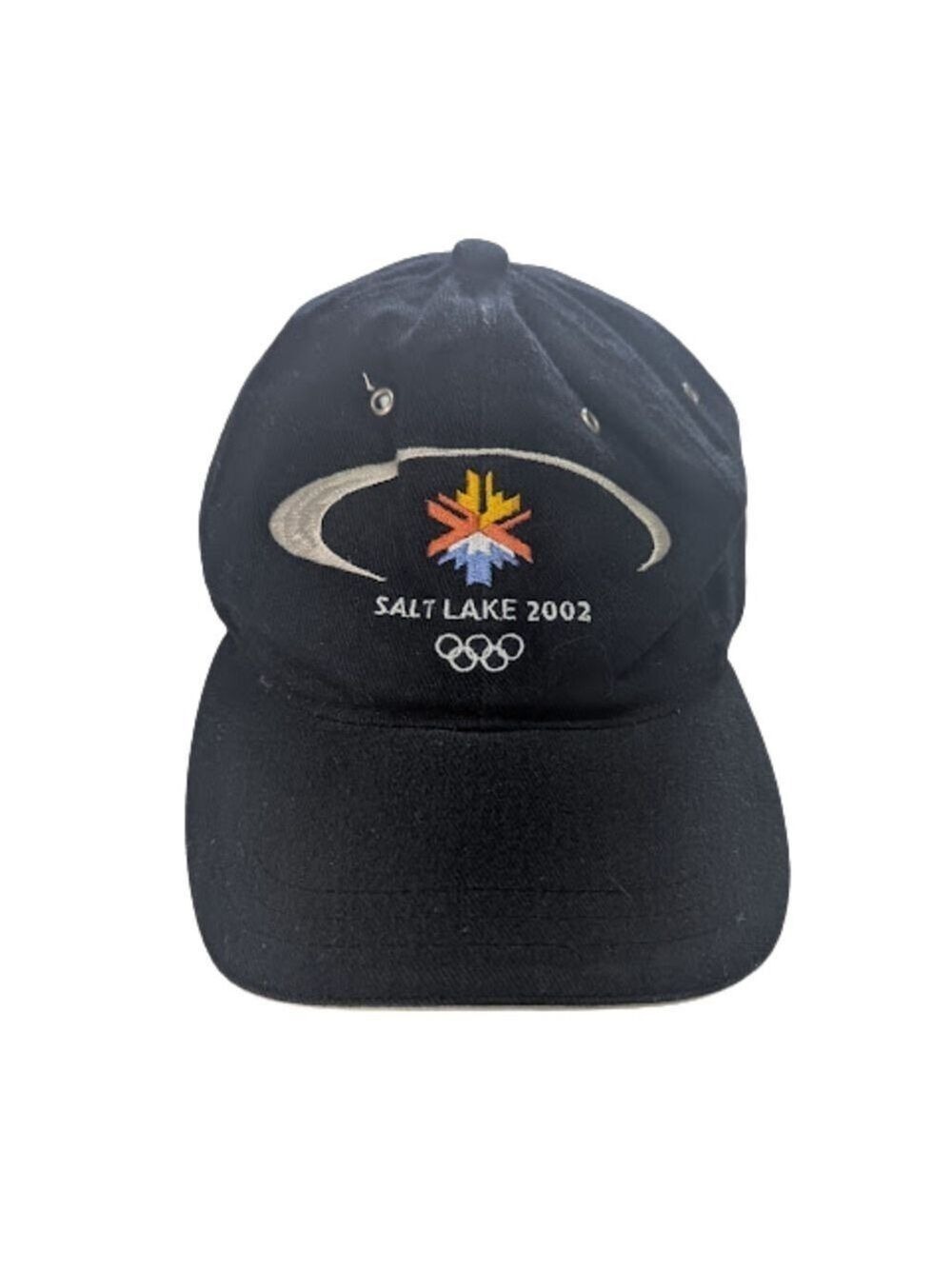 Salt Lake 2002 Olympic Games Black Dad Hat – Vintage Y2K Sports Collectible